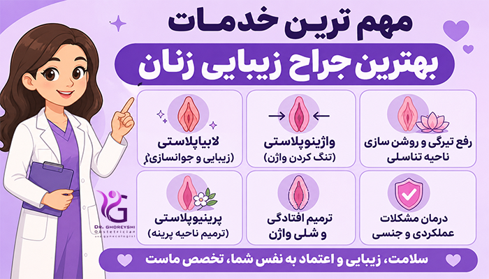 مهم ترین خدمات بهترین جراح زیبایی زنان
